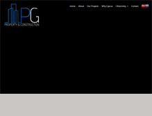 Tablet Screenshot of pg-constructions.com